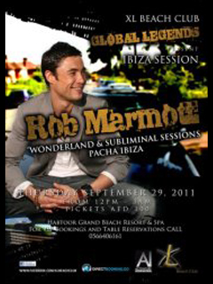 XL BEACH PRESENTS - GLOBAL LEGENDS - ROB MARMOTT WONDERLAND IBIZA