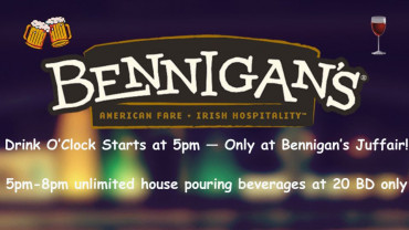 3 Hours Zero Limits at Bennigans 3 Hours Zero Limits at Bennigans