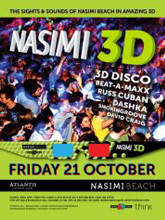 NASIMI 3D -ʘʘ- Friday 21st October at Nasimi Beach