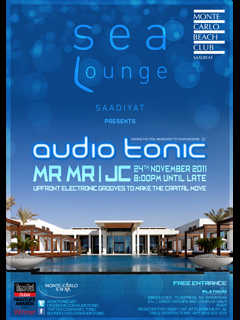 Sea Lounge presents audio tonic® with MrMr& JC