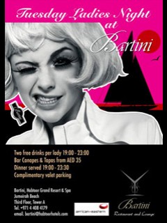 Tuesday Ladies Night at Bartini