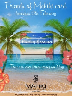 Friends of Mahiki card