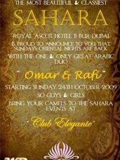 SUNDAY ORIENTAL NIGHT IS BACK @ CLUB ELEGANTE !!!