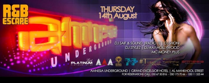 AMNESIA UNDERGROUND Grand opening by RnB Escape AMNESIA UNDERGROUND Grand opening by RnB Escape