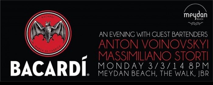 AN EVENING WITH GUEST BARTENDERS @ MEYDAN BEACH JBR