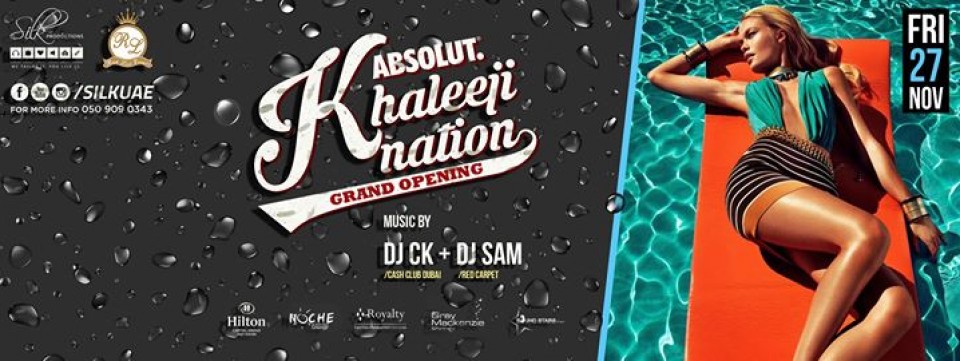 Absolut KhaleejiNation Pool Party GRAND OPENING @ Noche /// DJ CK /// DJ MARRI DESSI ///