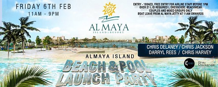 Al Maya Pool Party | DJs Chris Delaney, DJ-CJ, Chris Harvey & Darryl Rees | Friday 06th Feb 2015 Al Maya Pool Party | DJs Chris Delaney, DJ-CJ, Chris Harvey & Darryl Rees | Friday 06th Feb 2015