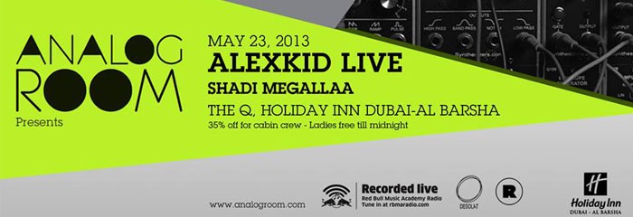 Analog Room Presents: Alexkid LIVE (Rekids, Desolat) @ The Q Underground