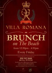 BRUNCH on the BEACH at Villa Romana BRUNCH on the BEACH at Villa Romana