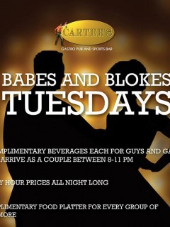 Babes & Blokes Tuesday Babes & Blokes Tuesday