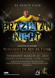 Brazilian Night with the Legendary " Romário de Souza Faria " Brazilian Night with the Legendary " Romário de Souza Faria "