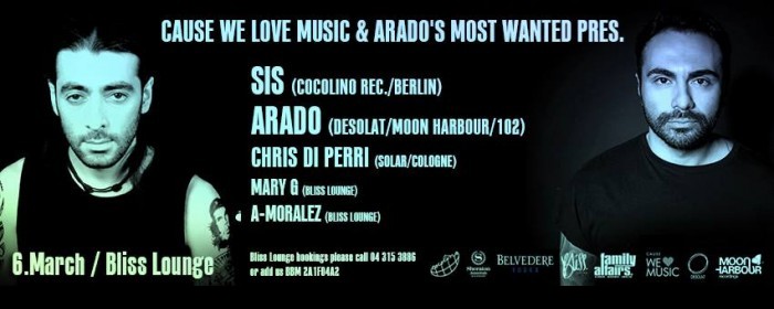 ★★★CAUSE WE LOVE MUSIC★★★ARADO★SIS★CHRIS DI PERRI★