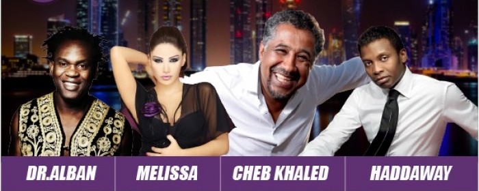 CHEB KHALED ~ DR.ALBAN ~ MELISSA ~ HADDAWAY Live in Dubai , Friday 13 Feb at XL Club CHEB KHALED ~ DR.ALBAN ~ MELISSA ~ HADDAWAY Live in Dubai , Friday 13 Feb at XL Club