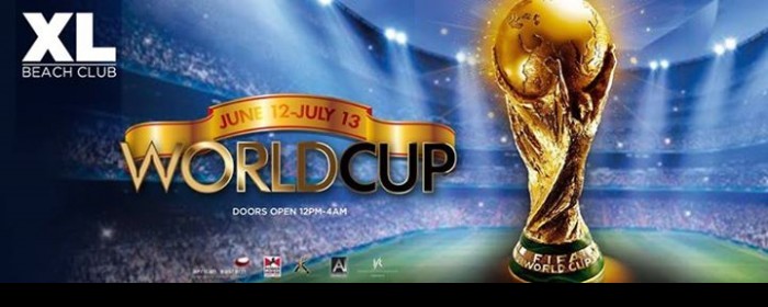 COME WATCH THE FIFA WORLD CUP 2014 LIVE @THE XL Beach Club Arena!