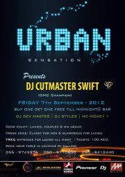 CUTMASTER SWIFT (World DMC Champion) I 7th SEP I CLUB SENSATION I CUTMASTER SWIFT (World DMC Champion) I 7th SEP I CLUB SENSATION I