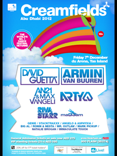 Creamfields Abu Dhabi 2012