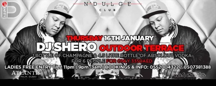 DJ SHERO ON THE TERRACE | IDentity @ N'Dulge, Atlantis The Palm
