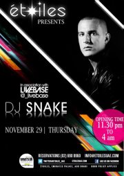 DJ SNAKE ( Producer of LADY GAGA) @ ETOILES THURSDAY 29th NOV
