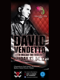 David Vendetta at Chameleon Club Dubai David Vendetta at Chameleon Club Dubai