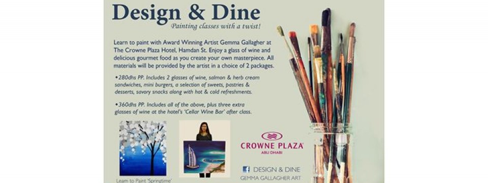 Design & Dine - Painting Lessons with a Twist! Design & Dine - Painting Lessons with a Twist!