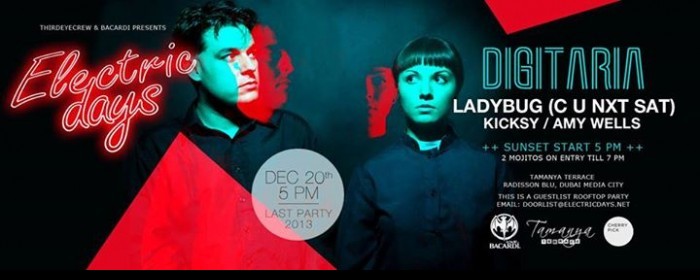 ✿ ELECTRIC DAYS ✿ LAST PARTY '13 ✿ DIGITARIA ✿