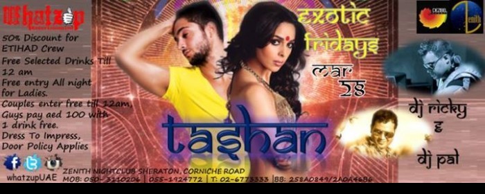 EXOTIC FRIDAY DESI EDITION - TASHAN | MAR 28th | Feat. DJ RICKY & DJ PAL