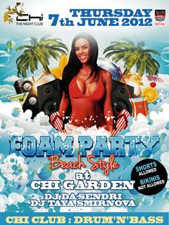 FOAM party at CHI GARDEN with NICKY BLACKMARKET