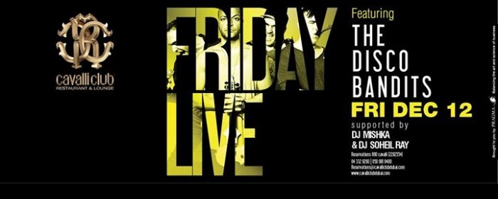 FRIDAY LIVE Featuring THE DISCO BANDITS - December 12th 2014