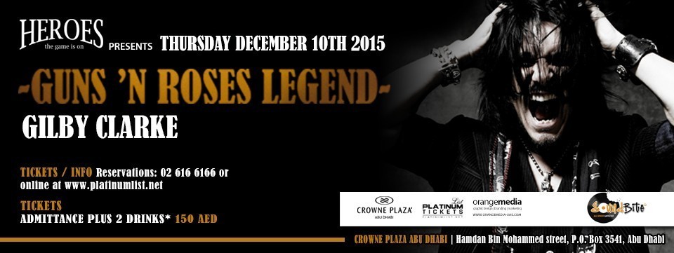 Gilby Clarke of GUNS N' ROSES