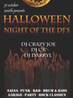 HALLOWEEN at Zenith - Night of the DJ'S HALLOWEEN at Zenith - Night of the DJ'S