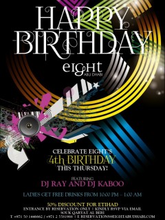 Happy Birthday @ eight Abu Dhabi