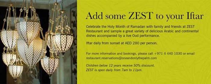 Holy Month of Ramadan at One&Only The Palm Holy Month of Ramadan at One&Only The Palm