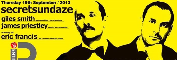 IDentity presents SECRETSUNDAZE | 19TH SEP @ N'Dulge, Atlantis