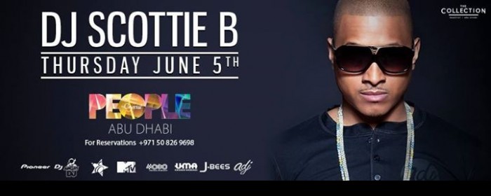 International Award Winning DJ SCOTTIE B | PEOPLE by Crystal Abu Dhabi | Thursday 5th June