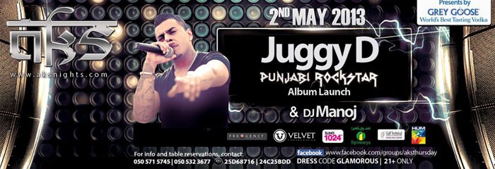 JUGGY D album "Punjabi Rockstar" launch at AKS