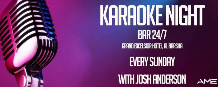 Karaoke at 24/7,  with Josh Anderson