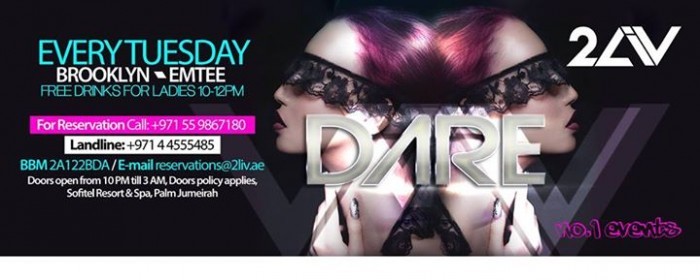 LADIES NIGHT WITH FREE DRINKS FROM 10-12PM! ONLY AT 2LIV, SOFITEL HOTEL