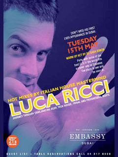 Luca Ricci at Embassy Dubai Luca Ricci at Embassy Dubai
