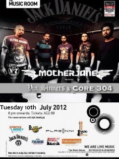 MOTHERJANE To Rock Dubai's  THE MUSIC ROOM