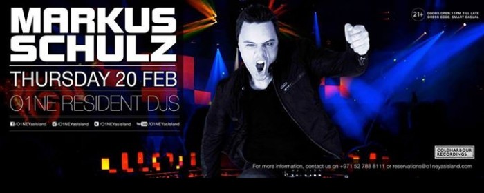 Markus Schulz at O1NE Yas Island Markus Schulz at O1NE Yas Island
