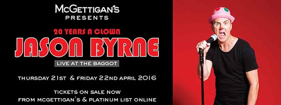 McGettigan's Presents Jason Byrne Live