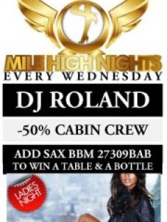 NEW! CABIN CREW Party "Mile High Nights" by SKYY feat DJ ROLAND NEW! CABIN CREW Party "Mile High Nights" by SKYY feat DJ ROLAND
