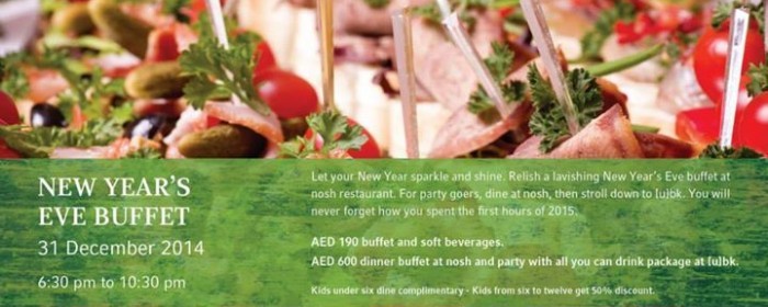 New Year's Eve Buffet @ nosh Restaurant - Movenpick JLT New Year's Eve Buffet @ nosh Restaurant - Movenpick JLT