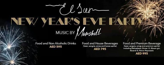 New Years Eve 2014 at El Sur