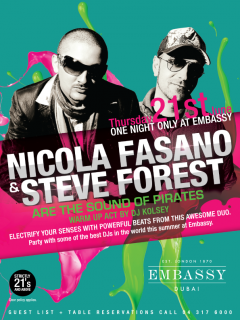 Nicola Fasano & Steve Forest At Embassy Dubai Nicola Fasano & Steve Forest At Embassy Dubai