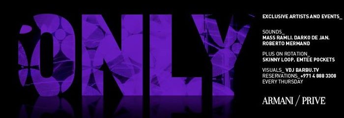 Only at Armani/Privé Only at Armani/Privé