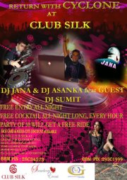 RETURN WITH A CYCLONE AT CLUB SILK RETURN WITH A CYCLONE AT CLUB SILK