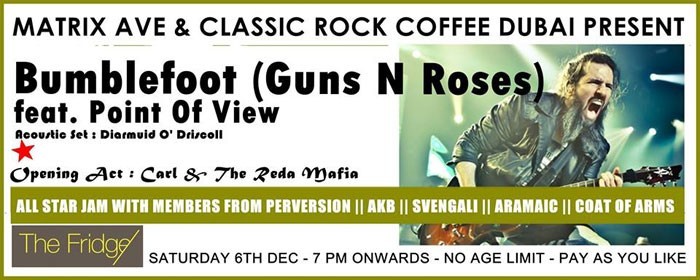 RON "BUMBLEFOOT" THAL (GUNS N ROSES) - LIVE IN DUBAI WITH POINT OF VIEW