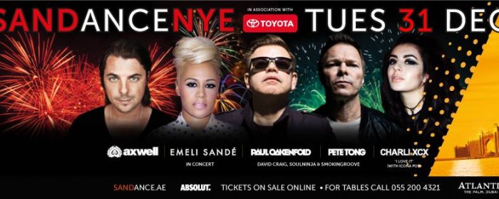 SOLD OUT --- SANDANCE NYE with Emeli Sande in concert, Axwell & Paul Oakenfold