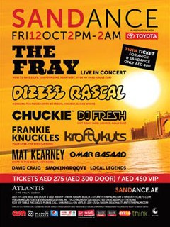 SANDANCE with The Fray, DJ Fresh, Mat Kearney & more SANDANCE with The Fray, DJ Fresh, Mat Kearney & more